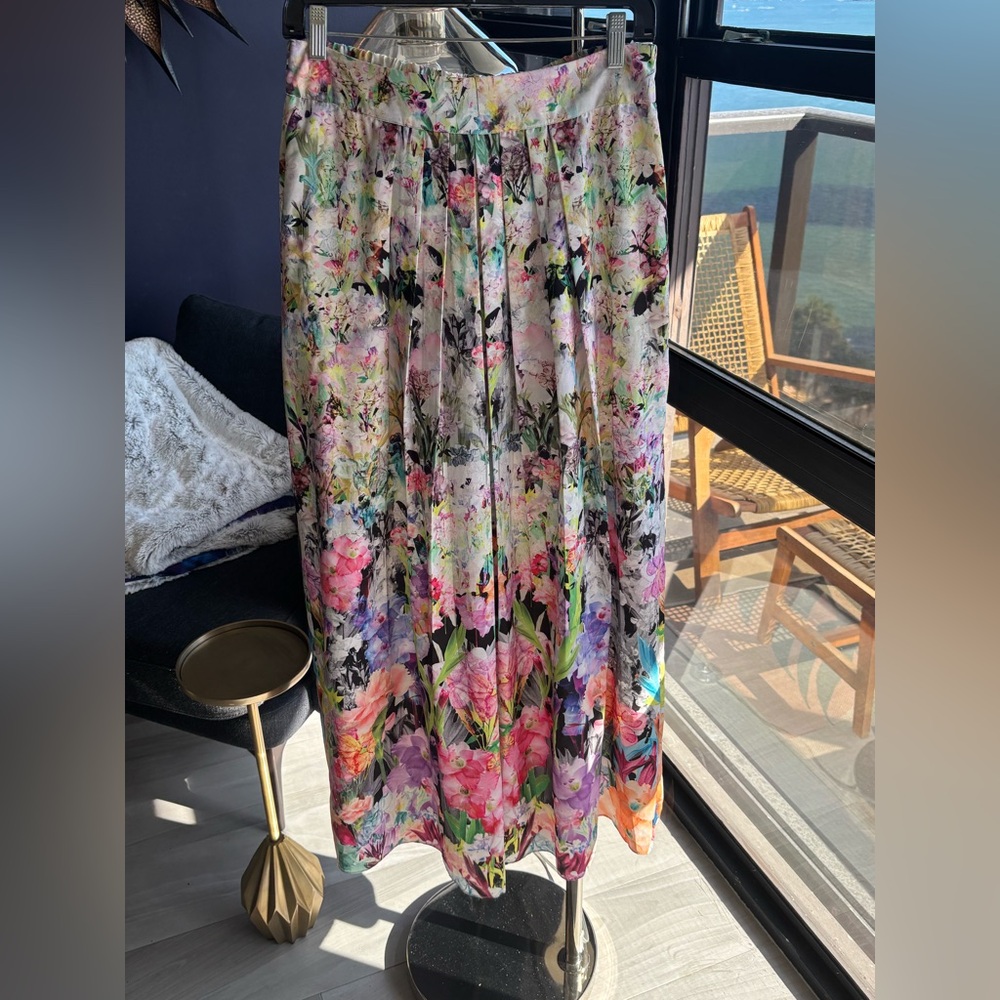 Ranna Gill Multicolor Floral Maxi Skirt